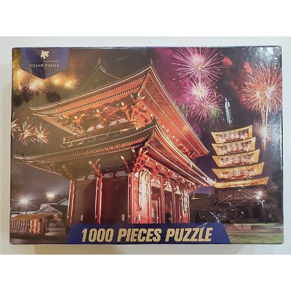 Gracy Captain Sensoji Fireworks 1000 Pieces High Quality Wooden Puzzle Sealed - Picture 3 of 8